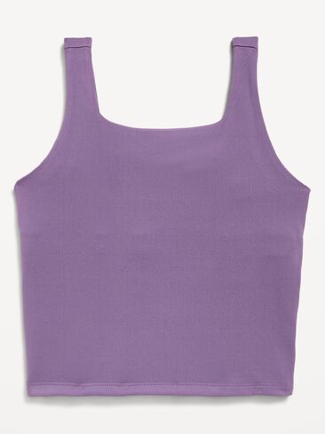 Old Navy StudioSmooth Longline Sports Bra for Girls - Story Dust in Kuwait