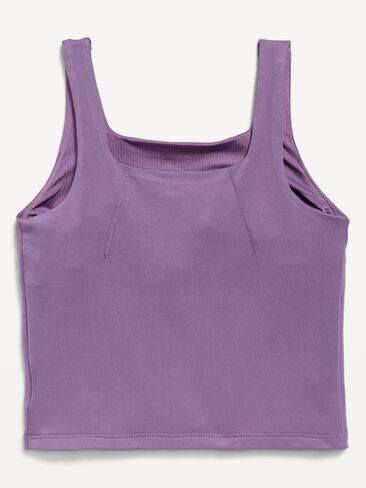 Old Navy StudioSmooth Longline Sports Bra for Girls - Story Dust in Kuwait