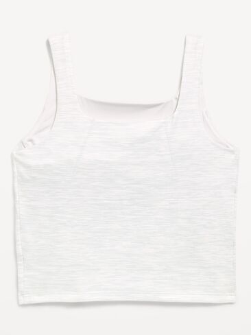 Old Navy StudioSmooth Longline Sports Bra for Girls - Gray Print in Kuwait
