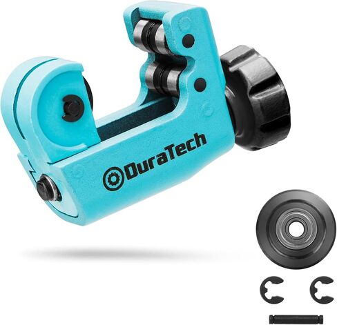 DURATECH Mini Tubing Cutter 1/8"-3/4"(3-19MM), Copper, Aluminum, Brass And Plastic Tubing Compact Cutter, With Replacement Wheel in Saudi Arabia
