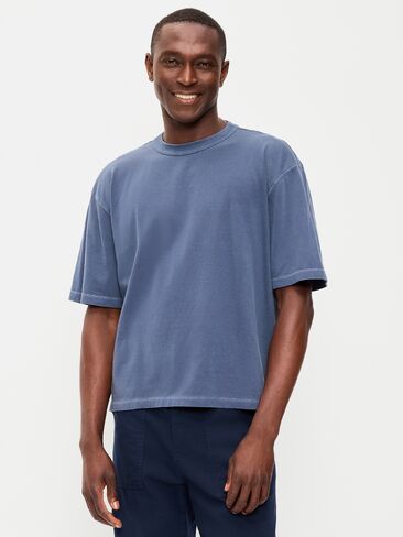 Old Navy Garment-Dyed Heavyweight Cropped T-Shirt - Night Life in Kuwait