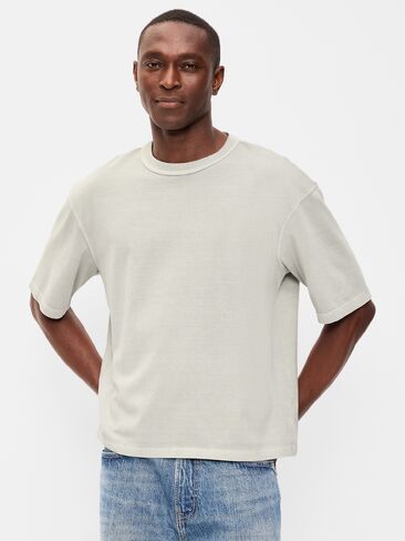 Old Navy Garment-Dyed Heavyweight Cropped T-Shirt - Windchime in Kuwait