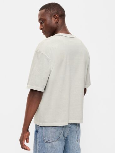 Old Navy Garment-Dyed Heavyweight Cropped T-Shirt - Windchime in Kuwait