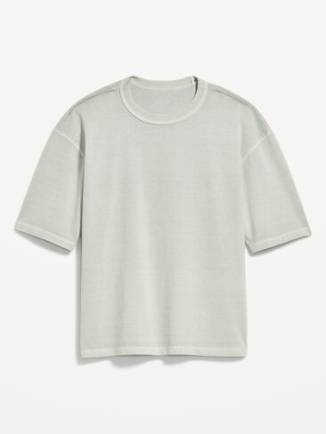 Old Navy Garment-Dyed Heavyweight Cropped T-Shirt - Windchime in Kuwait