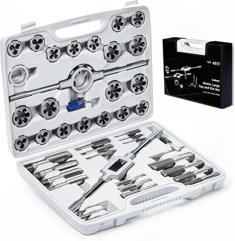 toolant 1/2 x 13 NC Tap and Die Set with 27/64" Drill Bit Combo for Threading in Kuwait