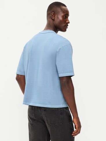 Old Navy Garment-Dyed Heavyweight Cropped T-Shirt - Tomales Bay in Kuwait
