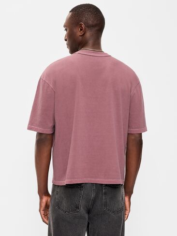 Old Navy Garment-Dyed Heavyweight Cropped T-Shirt - Reddy Or Not in Kuwait