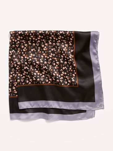 Old Navy Outtek™ Silky Scarf - Black Floral in Kuwait