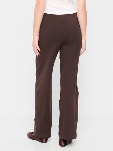 Old Navy High-Waisted Fashion Wide-Leg Leggings - Black Coffee in Kuwait