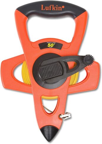 Crescent Lufkin 1/2" x 100' Hi-Viz Orange Engineer's Fiberglass Tape Measure - FE100D, orange/black in Kuwait