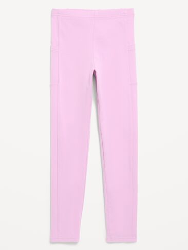 Old Navy Side-Pocket Leggings for Girls - Sugared Lilac in Kuwait