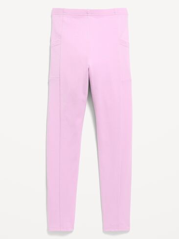 Old Navy Side-Pocket Leggings for Girls - Sugared Lilac in Kuwait