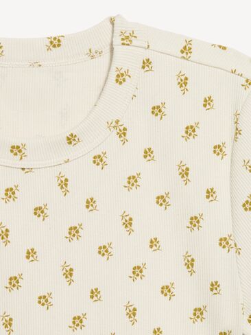 Old Navy Snug Crop T-Shirt - Green Floral in Kuwait