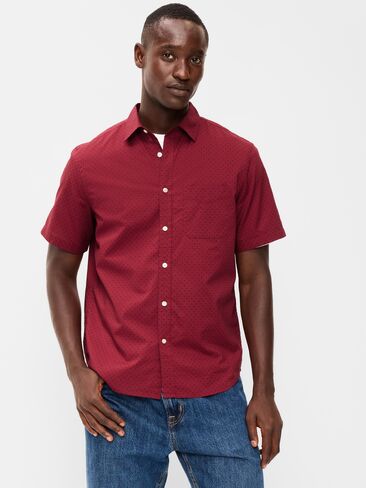 Old Navy Classic Fit Everyday Shirt - Red Dots in Kuwait