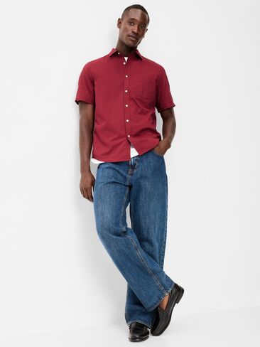 Old Navy Classic Fit Everyday Shirt - Red Dots in Kuwait