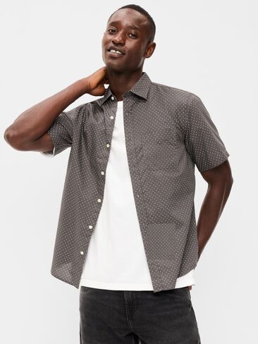 Old Navy Classic Fit Everyday Shirt - Gray Dot in Kuwait