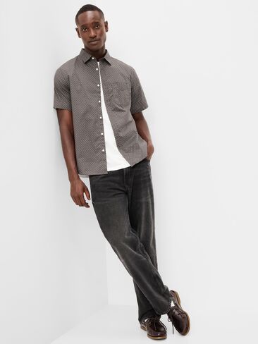 Old Navy Classic Fit Everyday Shirt - Gray Dot in Kuwait