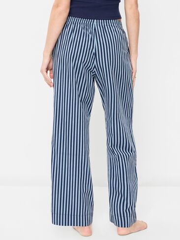 Old Navy High-Waisted Poplin Pajama Pant - Dark Blue Stripe in Kuwait