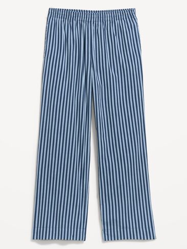Old Navy High-Waisted Poplin Pajama Pant - Dark Blue Stripe in Kuwait