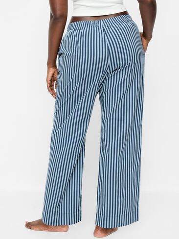 Old Navy High-Waisted Poplin Pajama Pant - Dark Blue Stripe in Kuwait