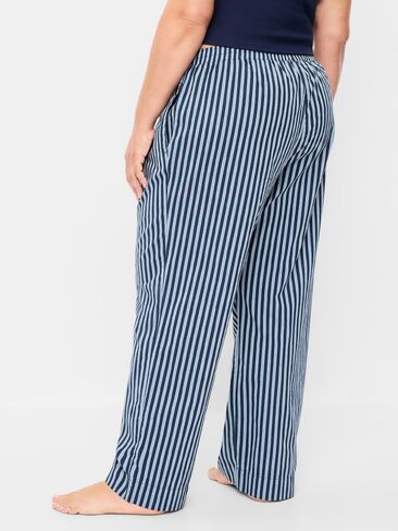 Old Navy High-Waisted Poplin Pajama Pant - Dark Blue Stripe in Kuwait