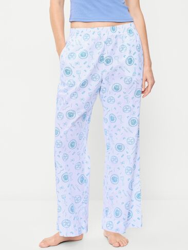 Old Navy High-Waisted Poplin Pajama Pant - Food White in Kuwait