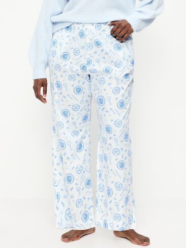 Old Navy High-Waisted Poplin Pajama Pant - Food White in Kuwait