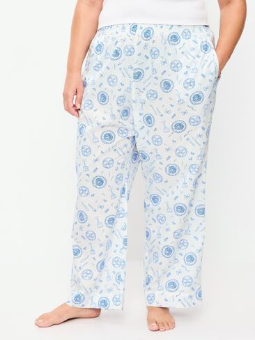 Old Navy High-Waisted Poplin Pajama Pant - Food White in Kuwait