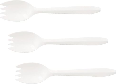 Boardwalk BWKSPORK Mediumweight Polypropylene Sporks - White (1000/Carton) in Saudi Arabia