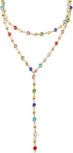 Colorful Necklace for Women,Gold Body Chain Jewelry Long Multicolor Beaded Choker Necklaces Rhinestone Drop Necklace,Festival Jewelry Accessories Gift in Saudi Arabia
