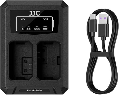 JJC NB-13L Battery Charger USB Dual Slot for Canon PowerShot G7X G7X Mark II III, G1X Mark II III, G5X G5X II, G9X G9X II, SX740 HS SX730 SX720 Digital Cameras, Replaces Canon CB-2LH Battery Charger in Kuwait