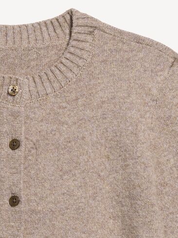 Old Navy SoSoft Cropped Crew-Neck Cardigan - Mushroom in Kuwait