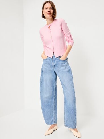 Old Navy SoSoft Cropped Crew-Neck Cardigan - Blush On You in Kuwait