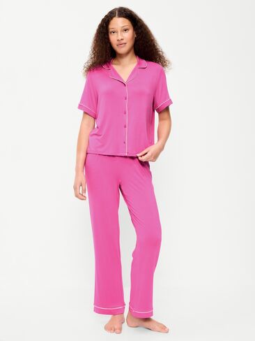 Old Navy Sunday Sleep Knit Jersey Pant Set - Wild Prairie Rose in Kuwait