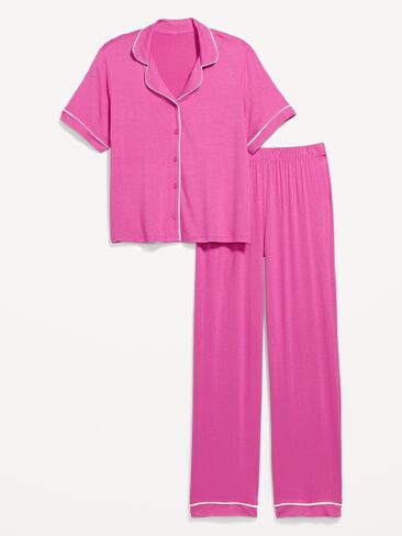 Old Navy Sunday Sleep Knit Jersey Pant Set - Wild Prairie Rose in Kuwait