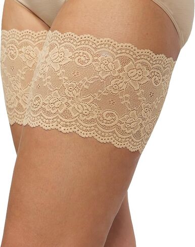 Bandelettes Original Patented Elastic Anti-Chafing Thigh Bands - Beige Unisex Size F in Saudi Arabia
