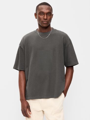 Old Navy Oversized Heavyweight Garment-Washed T-Shirt - Panthers in Kuwait