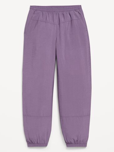 Old Navy High-Waisted Crinkled Harem Pants for Girls - Purple Plum in Kuwait
