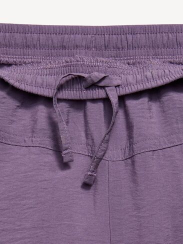 Old Navy High-Waisted Crinkled Harem Pants for Girls - Purple Plum in Kuwait