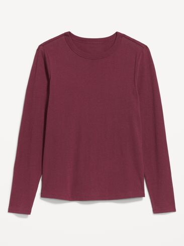 Old Navy EveryWear Long-Sleeve T-Shirt - Red Lacquer in Kuwait