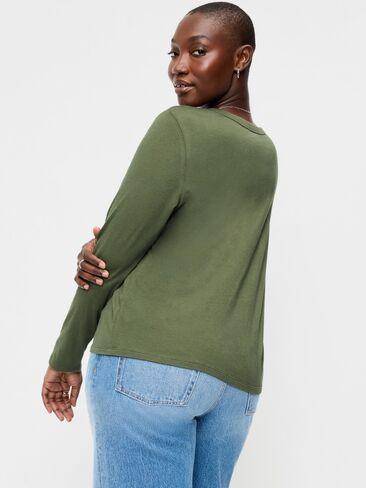 Old Navy EveryWear Long-Sleeve T-Shirt - Alpine Tundra in Kuwait