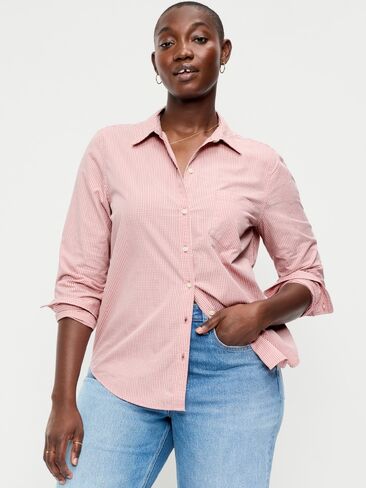 Old Navy Classic Button-Down Shirt - Pink Plaid in Kuwait