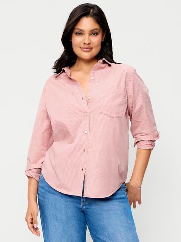 Old Navy Classic Button-Down Shirt - Pink Plaid in Kuwait
