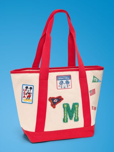 Old Navy Old Navy x Disney Mickey Mouse Large Tote Bag - Patchwork in Kuwait
