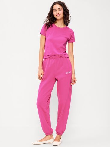 Old Navy High-Waisted Cinched-Ankle Sweatpants - Dragonfruit in Kuwait