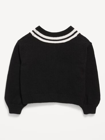 Old Navy Cropped V-Neck Sweater for Girls - Halloween in Kuwait