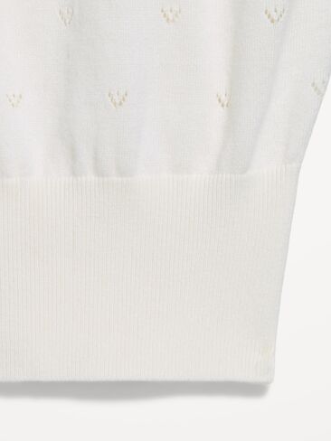Old Navy SoSoft Cotton Tie-Front Pointelle Tank Top - Creme De La Creme in Kuwait