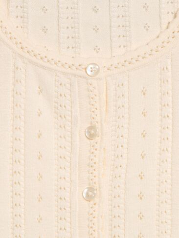 Old Navy Seaside Cotton Short-Sleeve Button-Down Sweater - Creme De La Creme in Kuwait