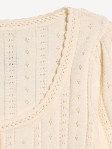 Old Navy Seaside Cotton Short-Sleeve Button-Down Sweater - Creme De La Creme in Kuwait