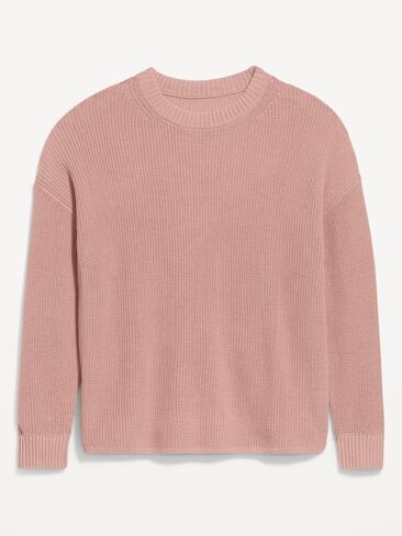 Old Navy Seaside Cotton Shaker Tunic Sweater - Powder Pink in Kuwait